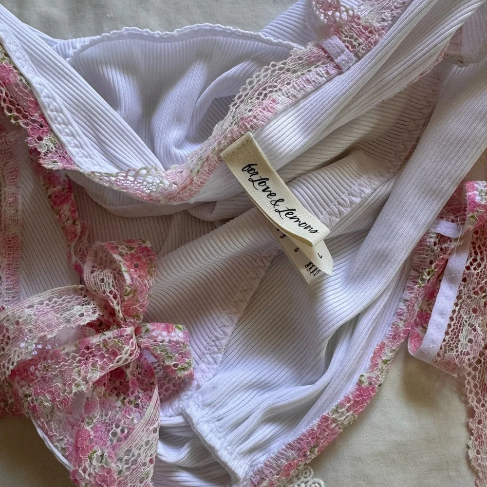 For Love and Lemons Hailey ribbed cami - Picture 6 of 6